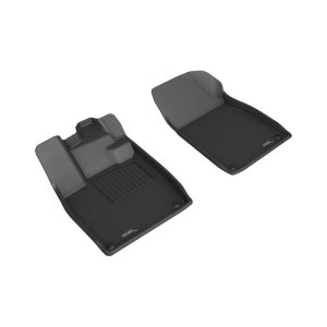Audi Q4 E-TRON Sportback Floor Mats - Front - 3D MAXpider - Kagu - Black - `22-`24